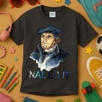 Martin Luther Nailed It Paint Stroke Kids T-Shirt thumb 3