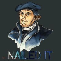 Martin Luther Nailed It Paint Stroke Kids T-Shirt thumb 4