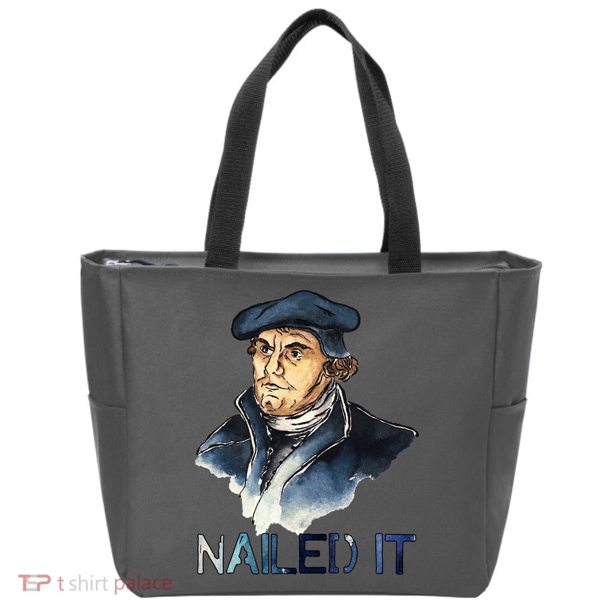 Martin Luther Nailed It Paint Stroke Tote Bag