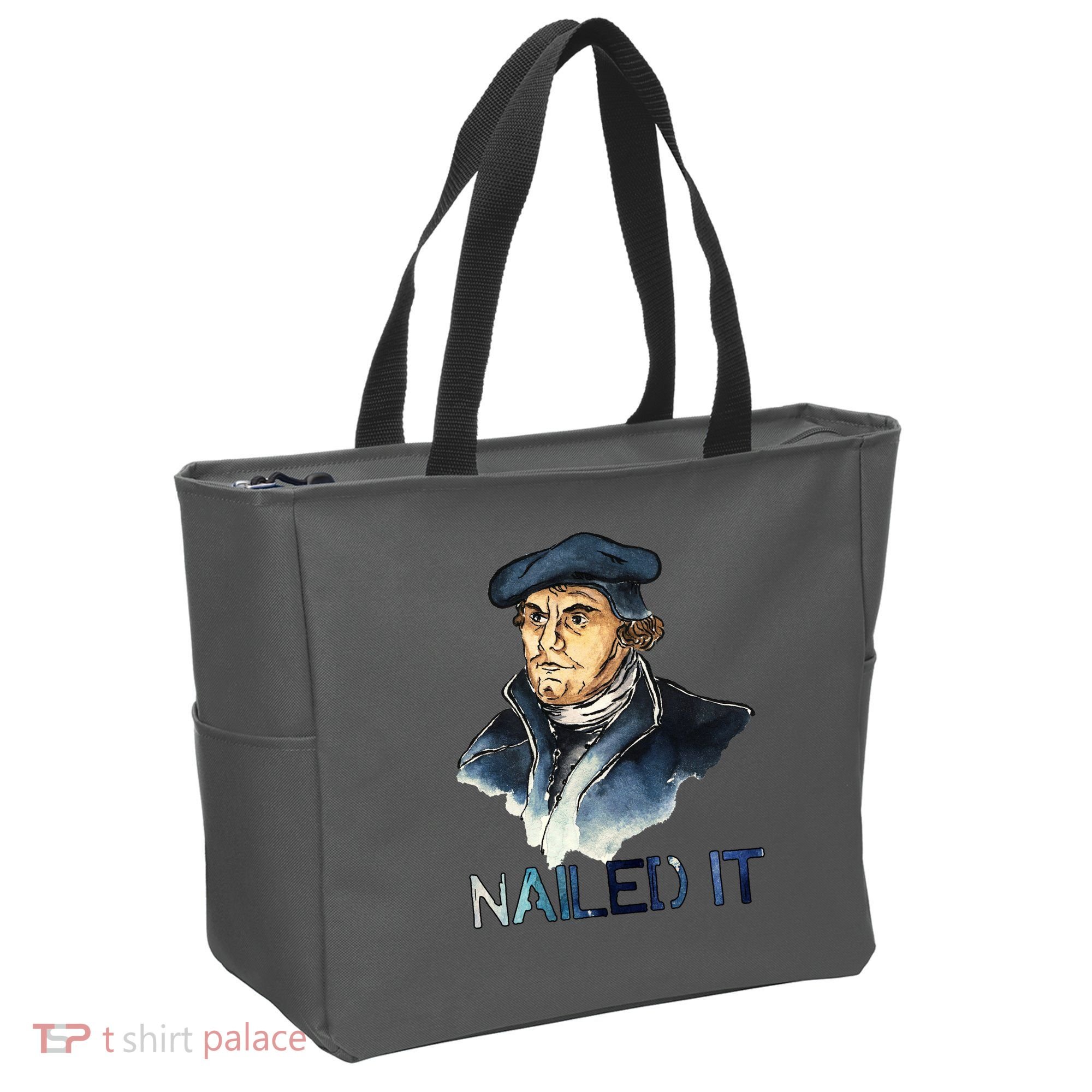 Martin Luther Nailed It Paint Stroke Tote Bag