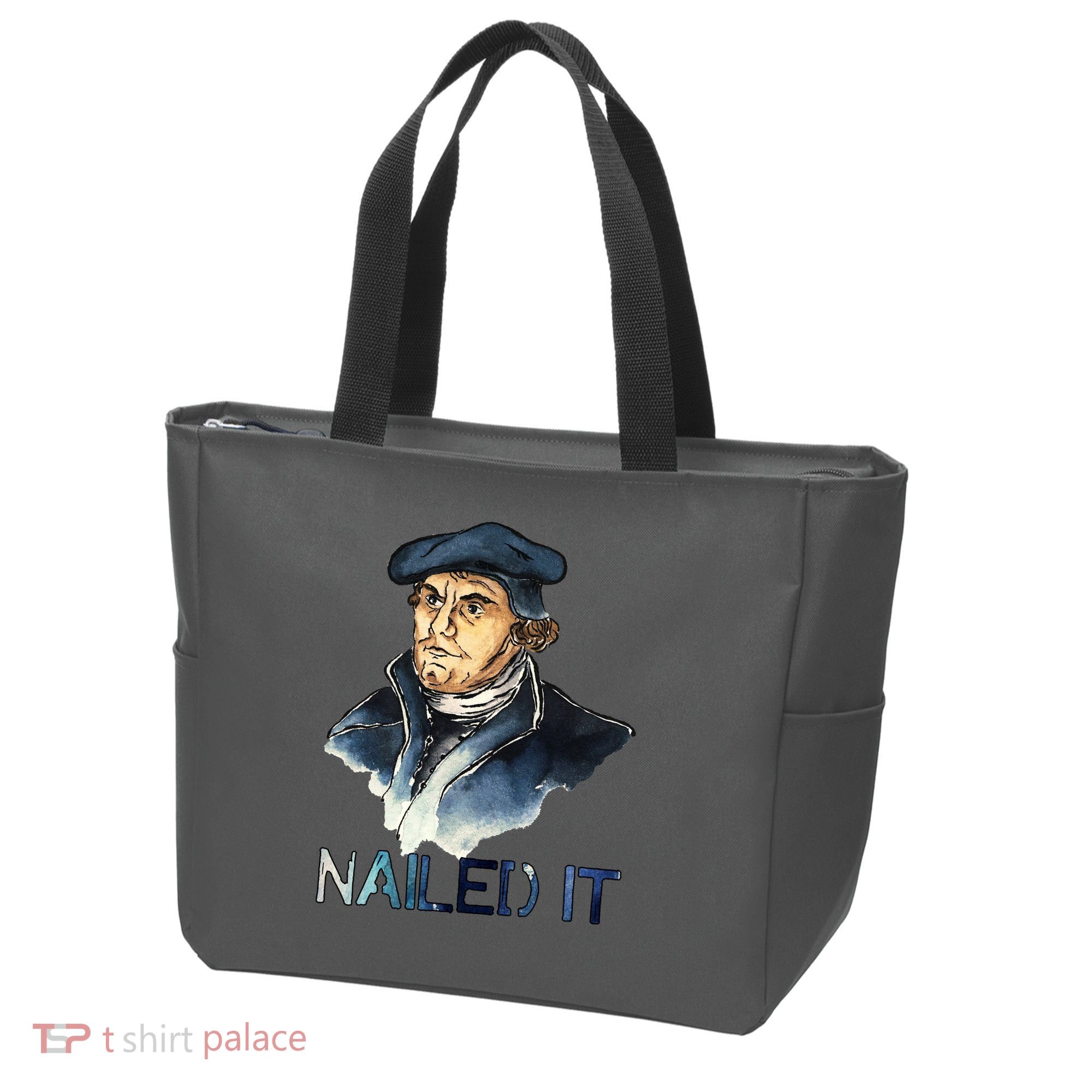 Martin Luther Nailed It Paint Stroke Tote Bag