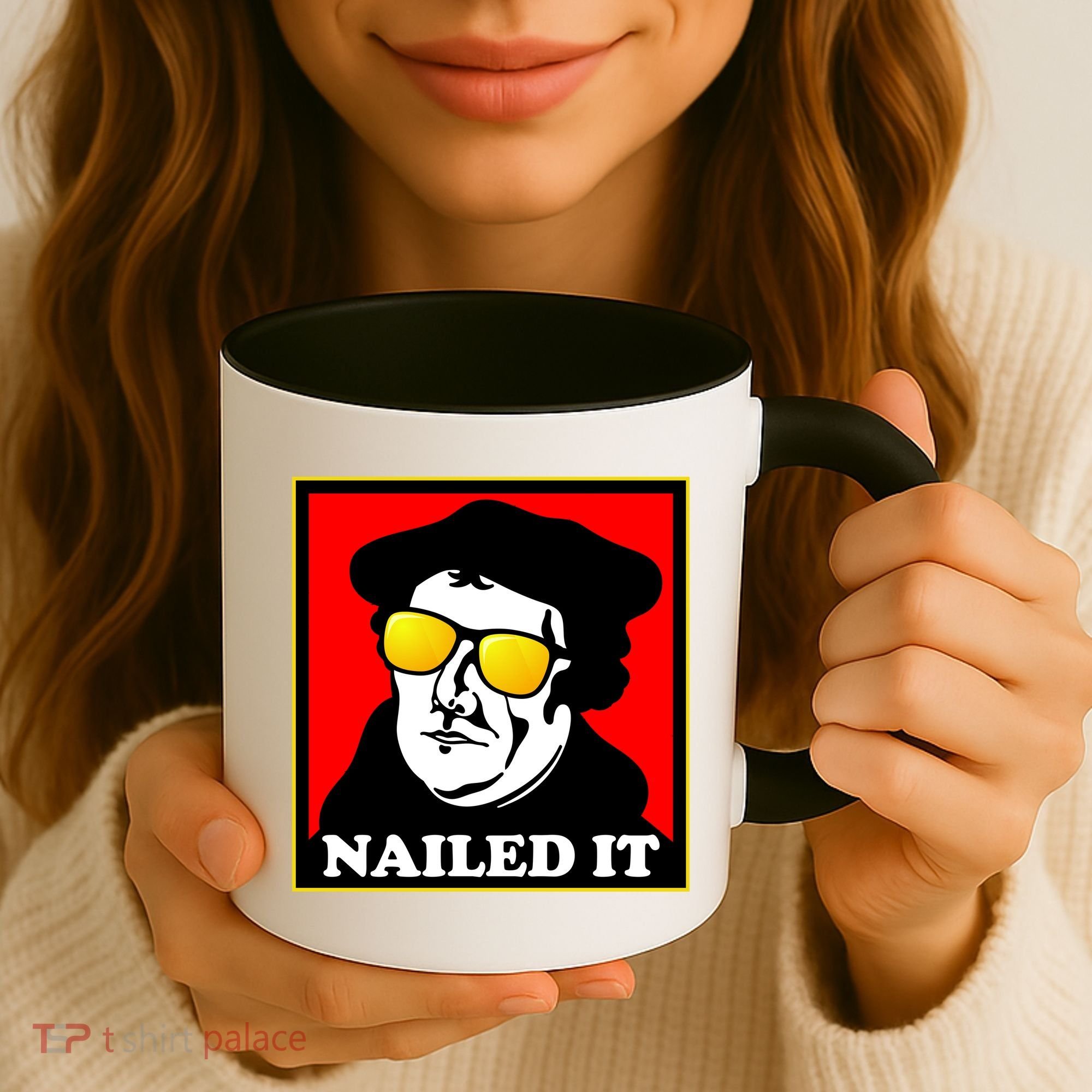 Martin Luther Nailed It Shades Coffee Mug
