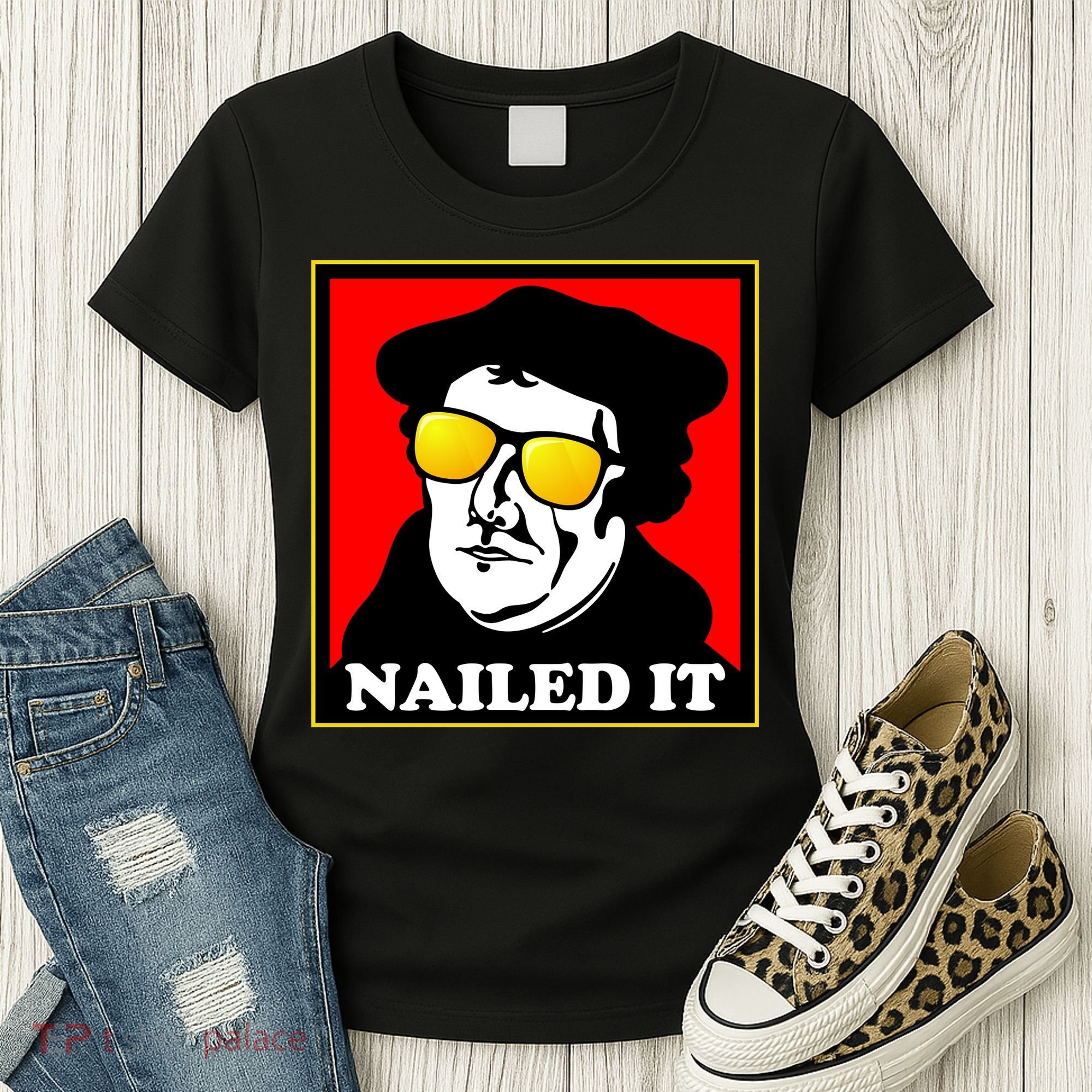 Martin Luther Nailed It Shades Women's T-Shirt