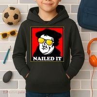 Martin Luther Nailed It Shades Kids Hoodie thumb 2
