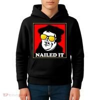 Martin Luther Nailed It Shades Kids Hoodie thumb 4