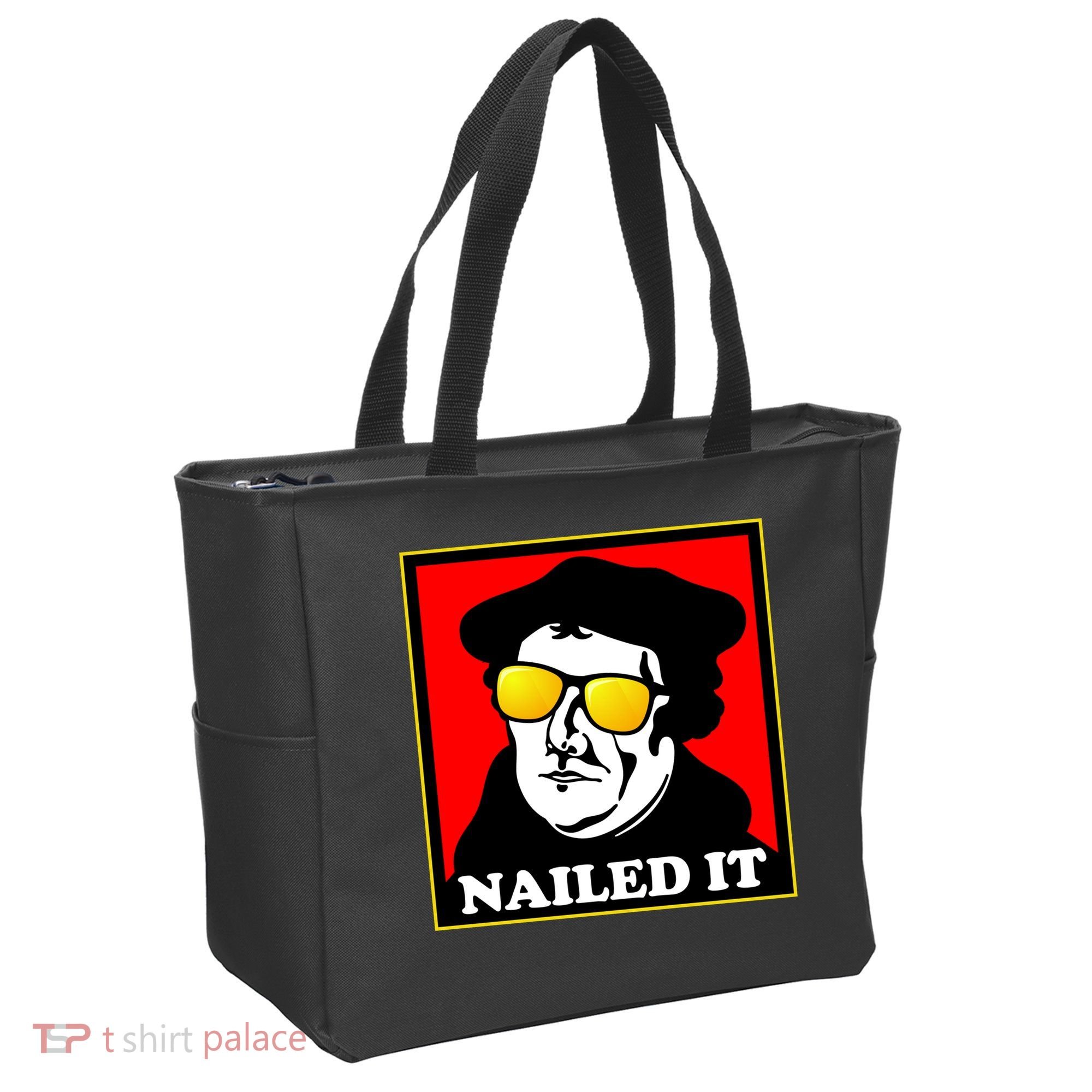 Martin Luther Nailed It Shades Tote Bag