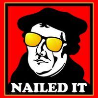 Martin Luther Nailed It Shades Santa Hat thumb 1
