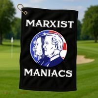Marxist Maniacs Pro Trump Conservatives Golf Towel thumb 1