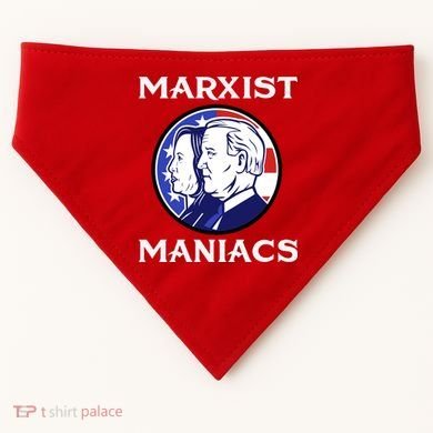 Marxist Maniacs Pro Trump Conservatives USA-Made Doggie Bandana