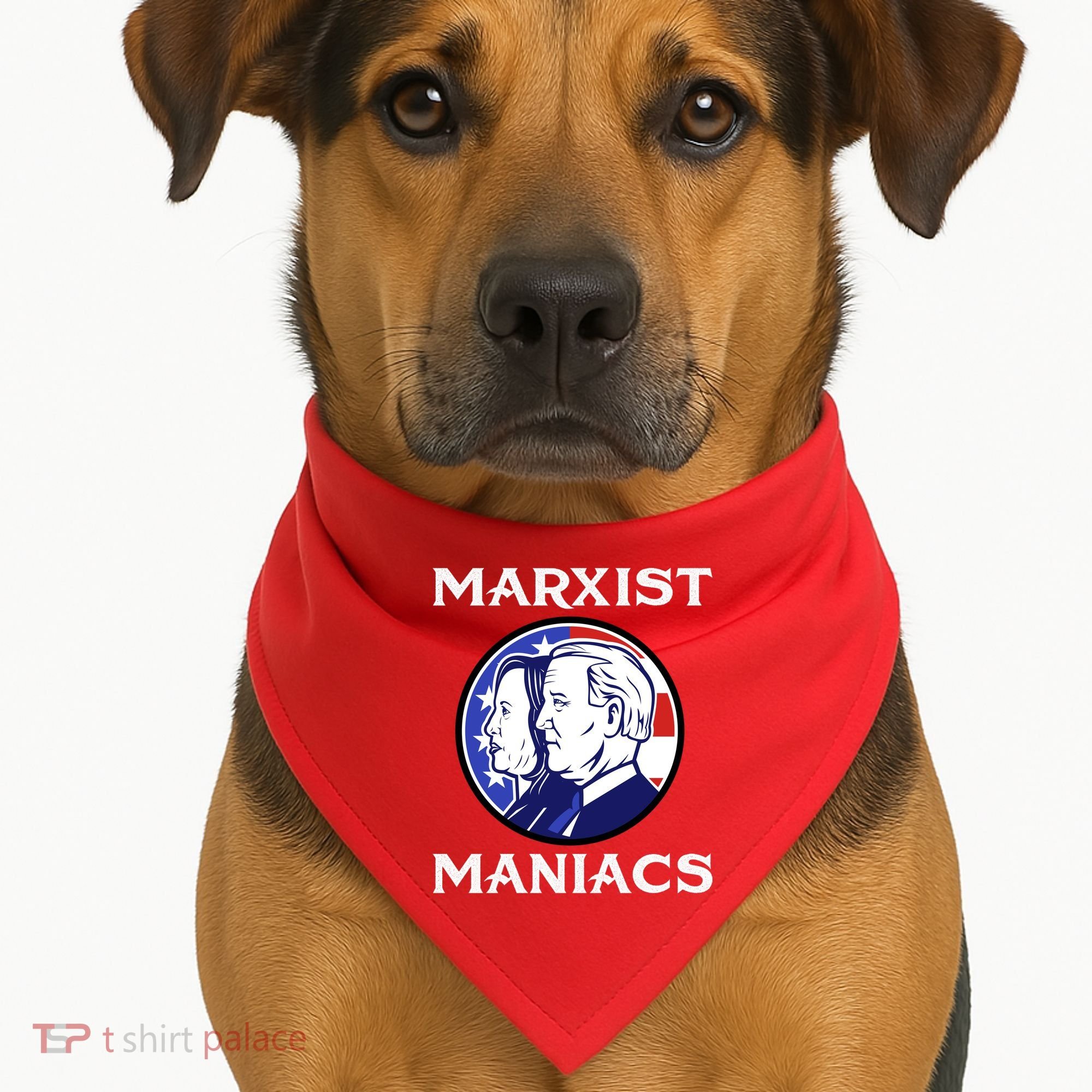 Marxist Maniacs Pro Trump Conservatives USA-Made Doggie Bandana