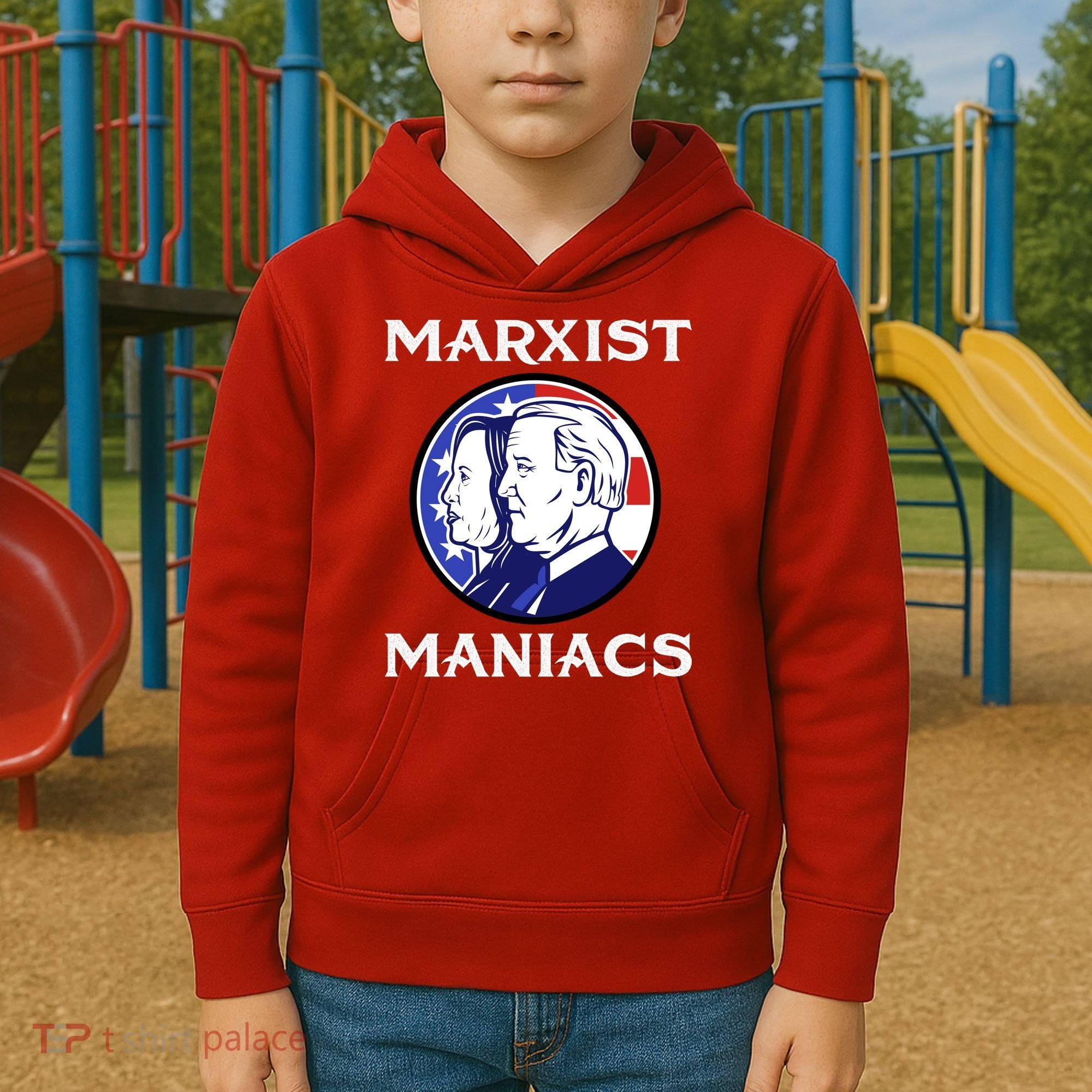 Marxist Maniacs Pro Trump Conservatives Kids Hoodie