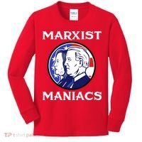Marxist Maniacs Pro Trump Conservatives Kids Long Sleeve Shirt thumb 0