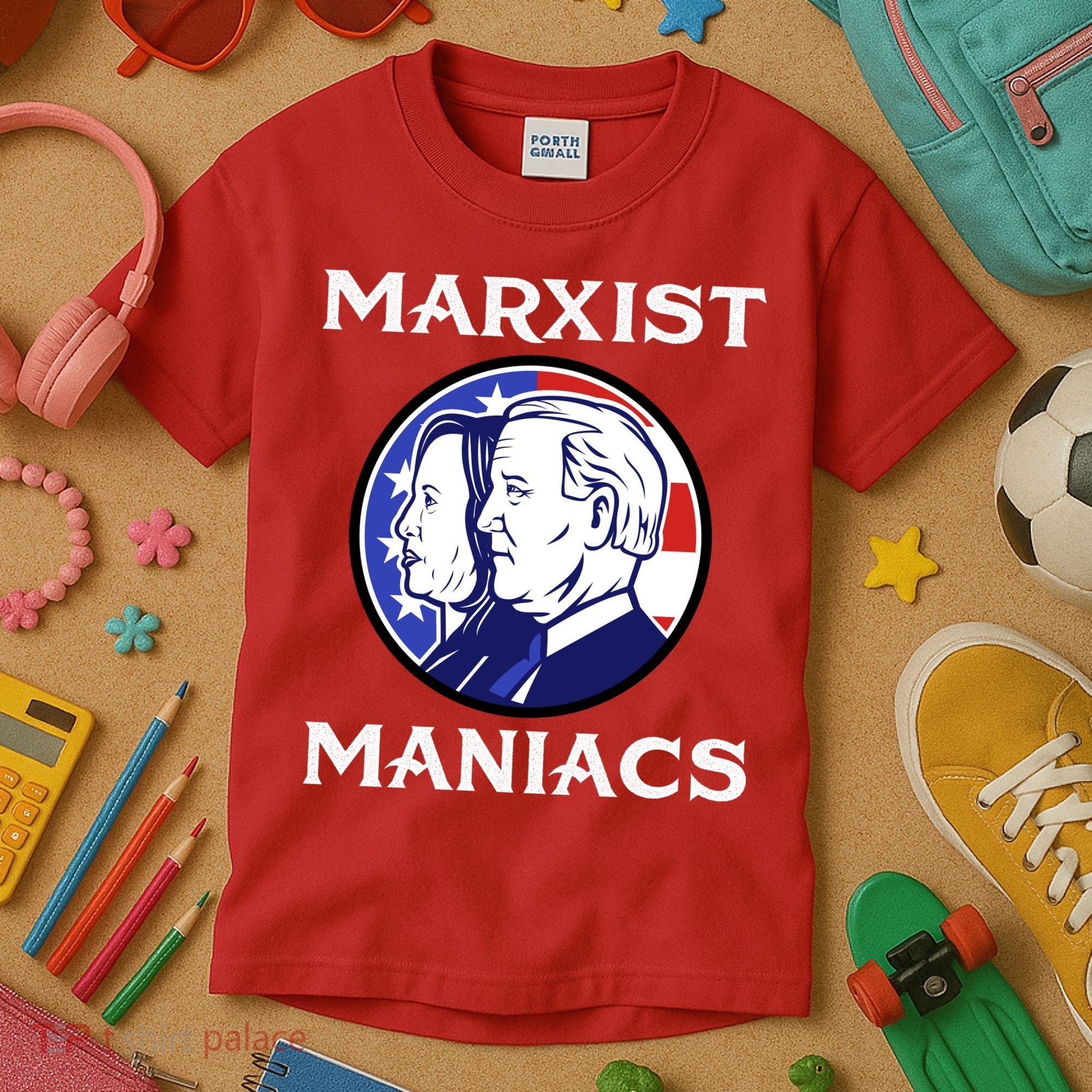 Marxist Maniacs Pro Trump Conservatives Kids T-Shirt
