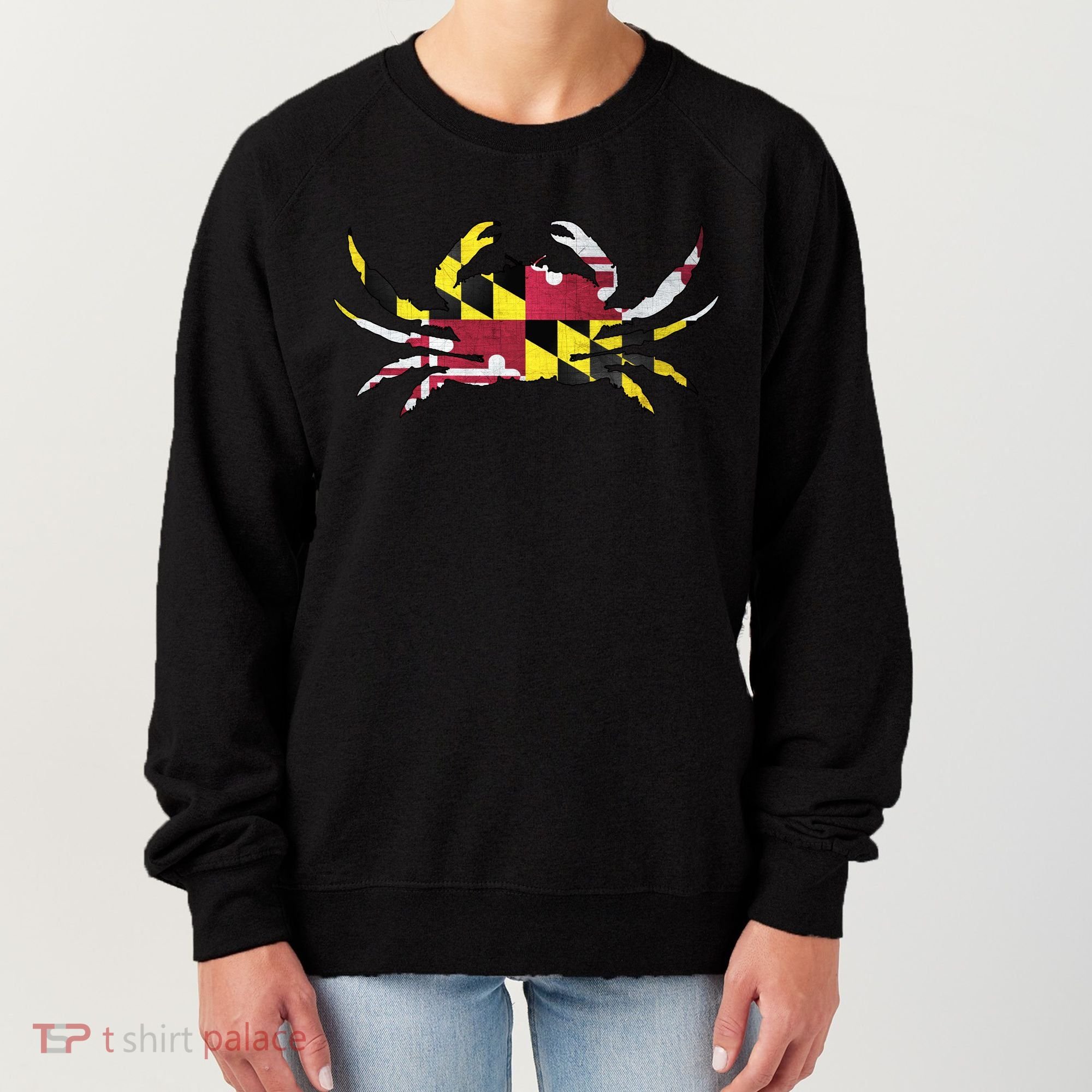Maryland Flag Crab Women's Sweatshirt
