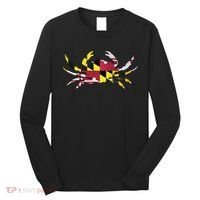 Maryland Flag Crab Long Sleeve Shirt thumb 0