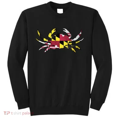 Maryland Flag Crab Sweatshirt