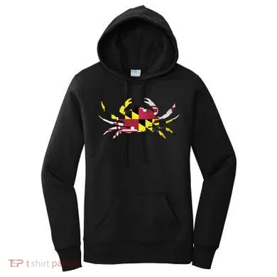 Maryland Flag Crab Women's Hoodie