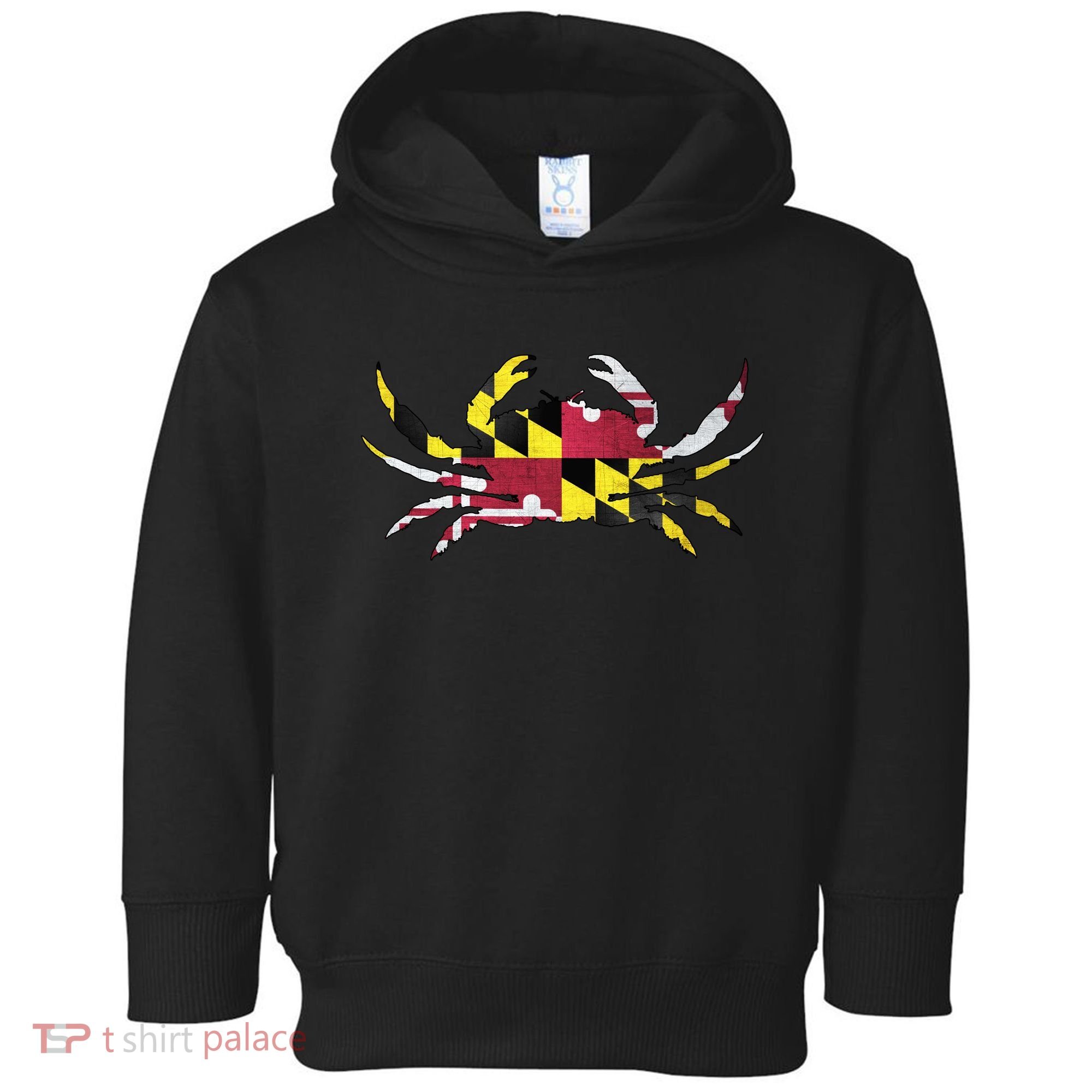 Maryland Flag Crab Toddler Hoodie