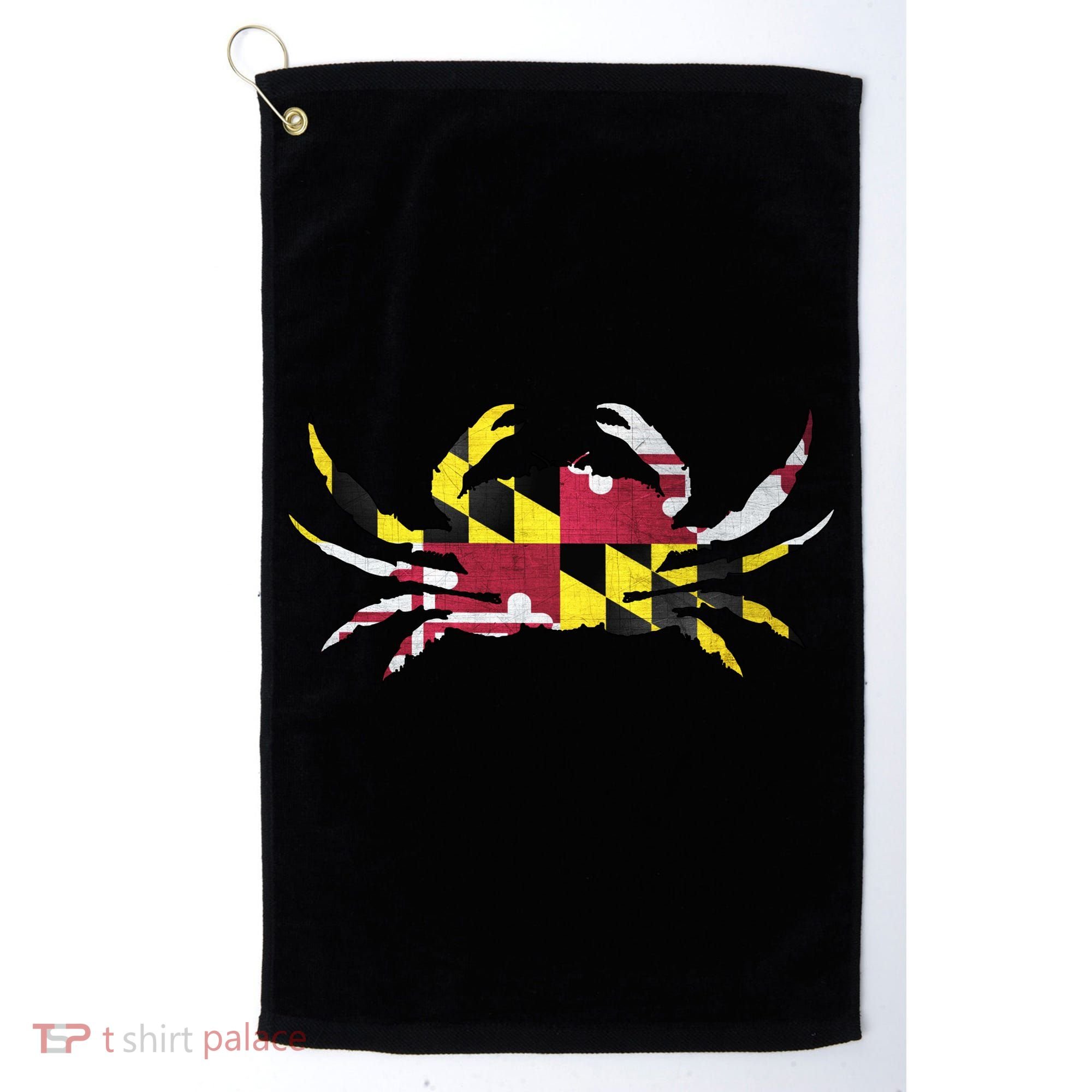 Maryland Flag Crab Golf Towel