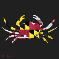 Maryland Flag Crab Golf Towel thumb 3