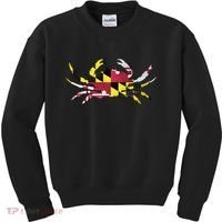 Maryland Flag Crab Kids Sweatshirt thumb 0