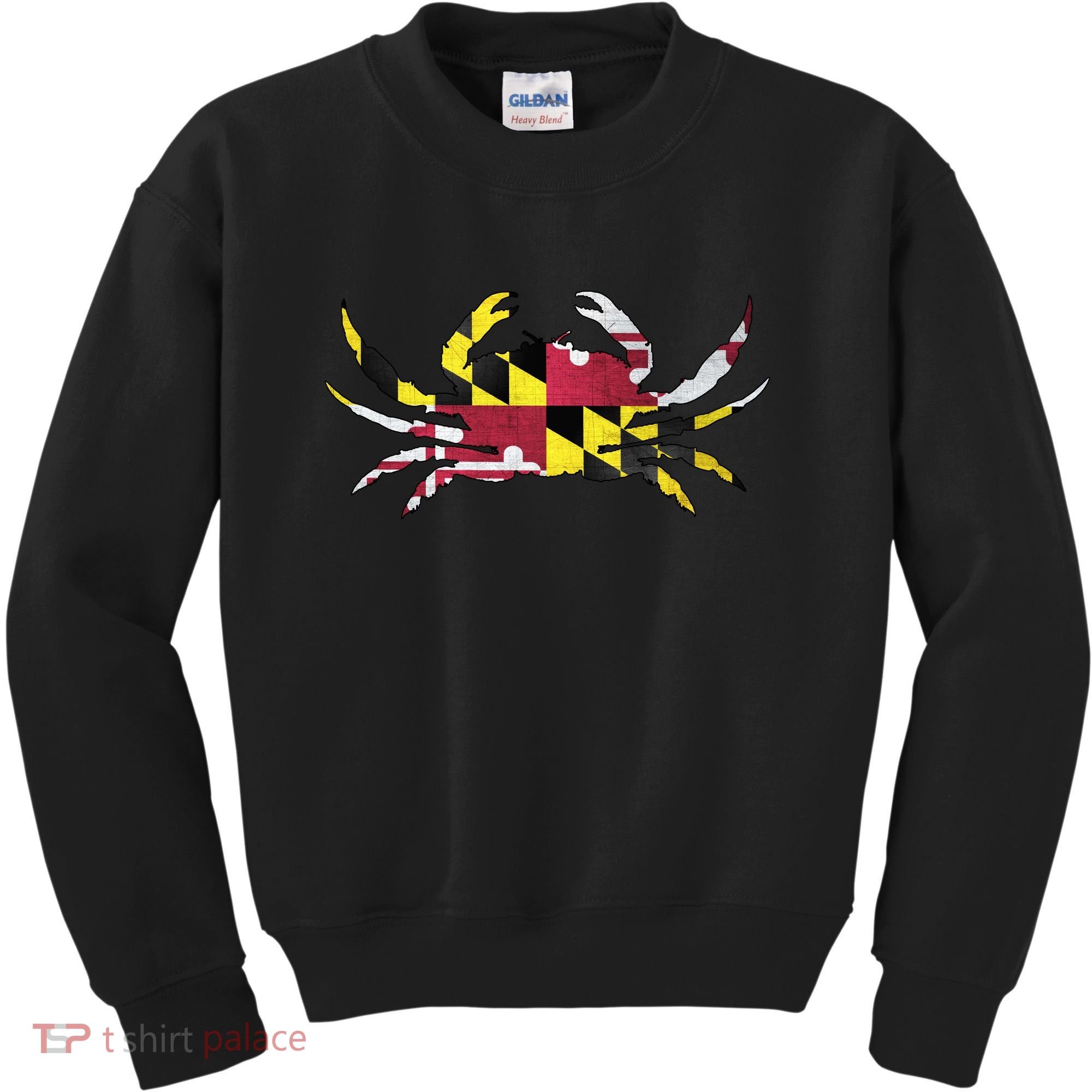 Maryland Flag Crab Kids Sweatshirt
