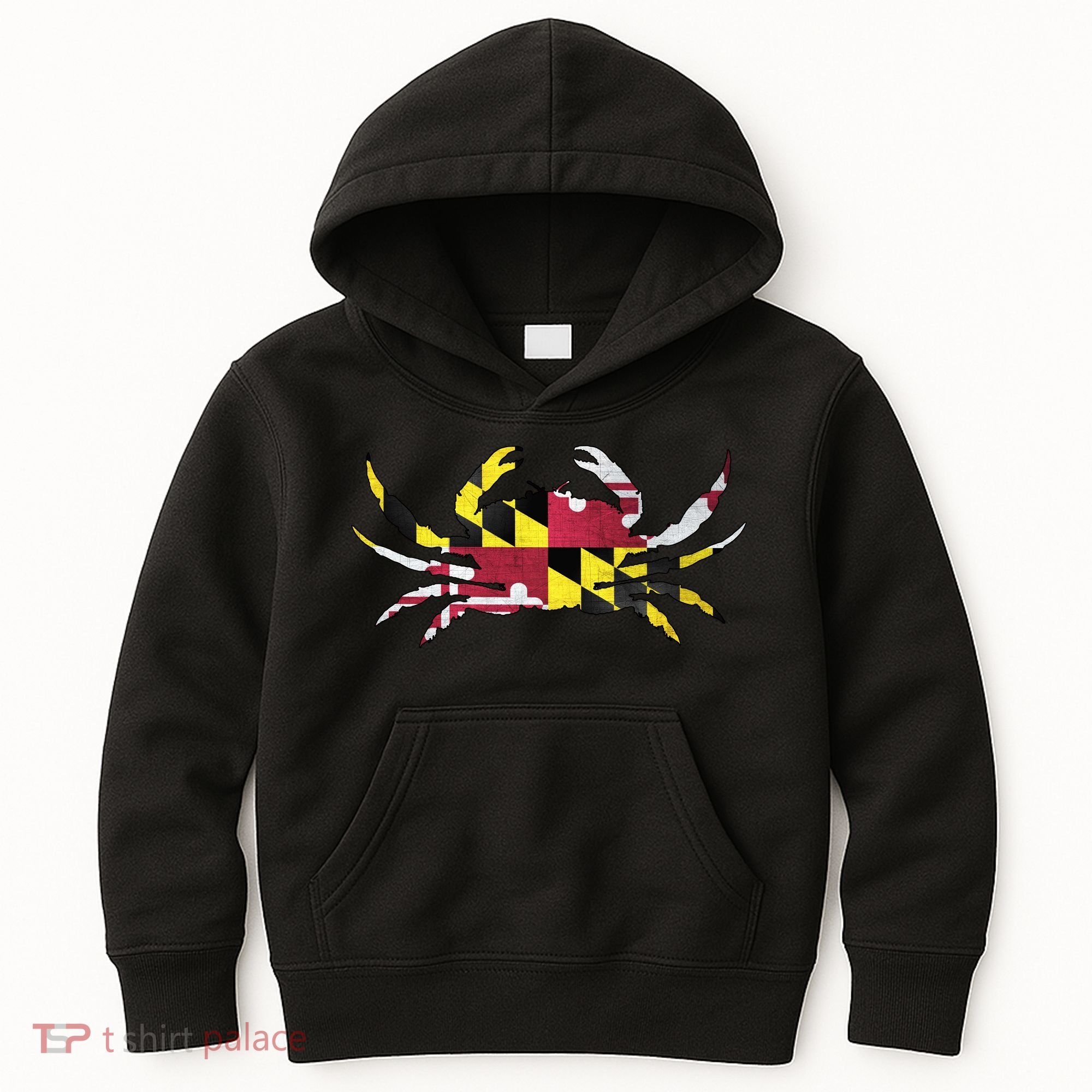 Maryland Flag Crab Kids Hoodie