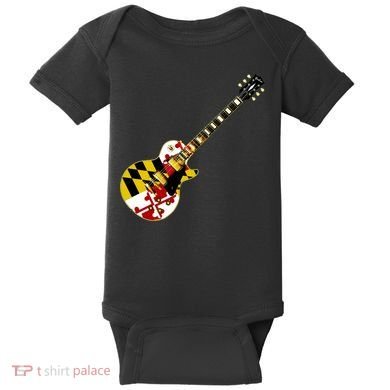 Maryland Guitar Baby Bodysuit