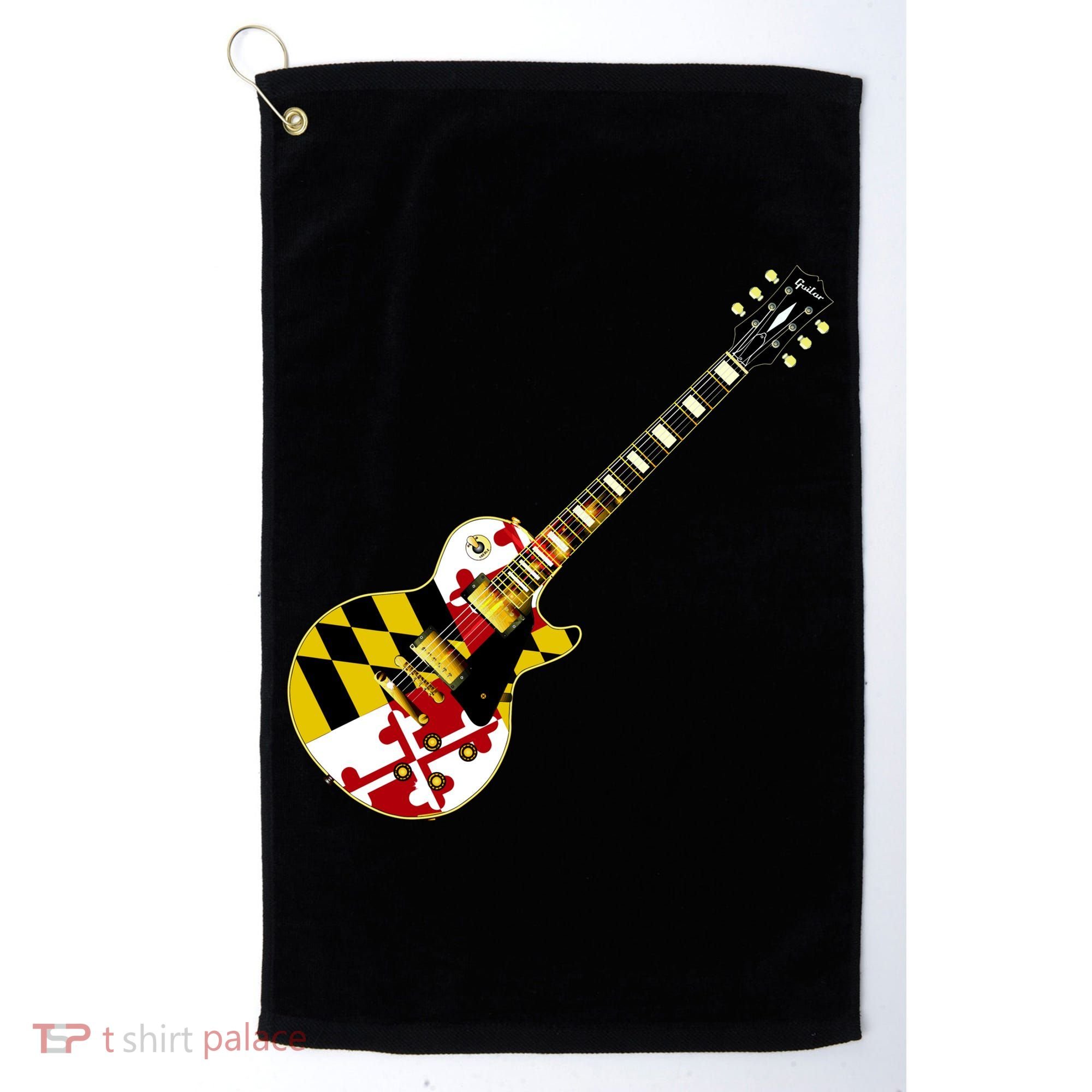 Maryland Guitar Golf Towel