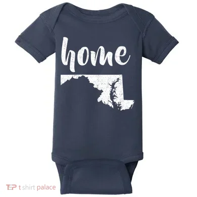 Maryland Home State Baby Bodysuit