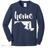 Maryland Home State Kids Long Sleeve Shirt thumb 0