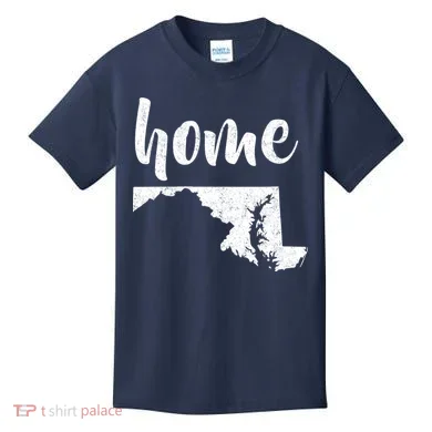 Maryland Home State Kids T-Shirt