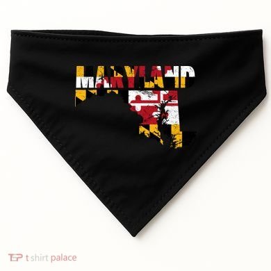 Maryland State Flag USA-Made Doggie Bandana