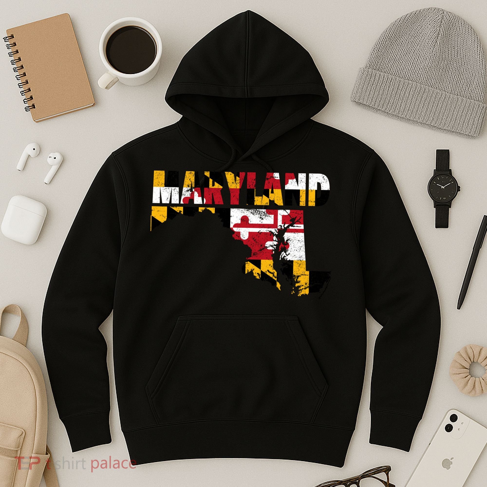 Maryland State Flag Hoodie