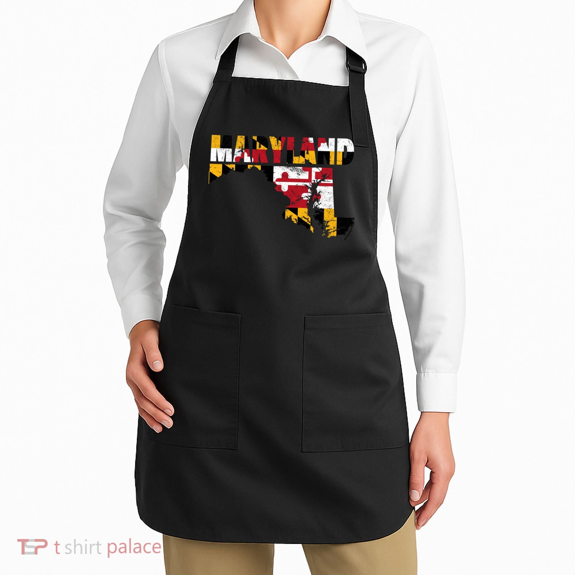 Maryland State Flag Apron