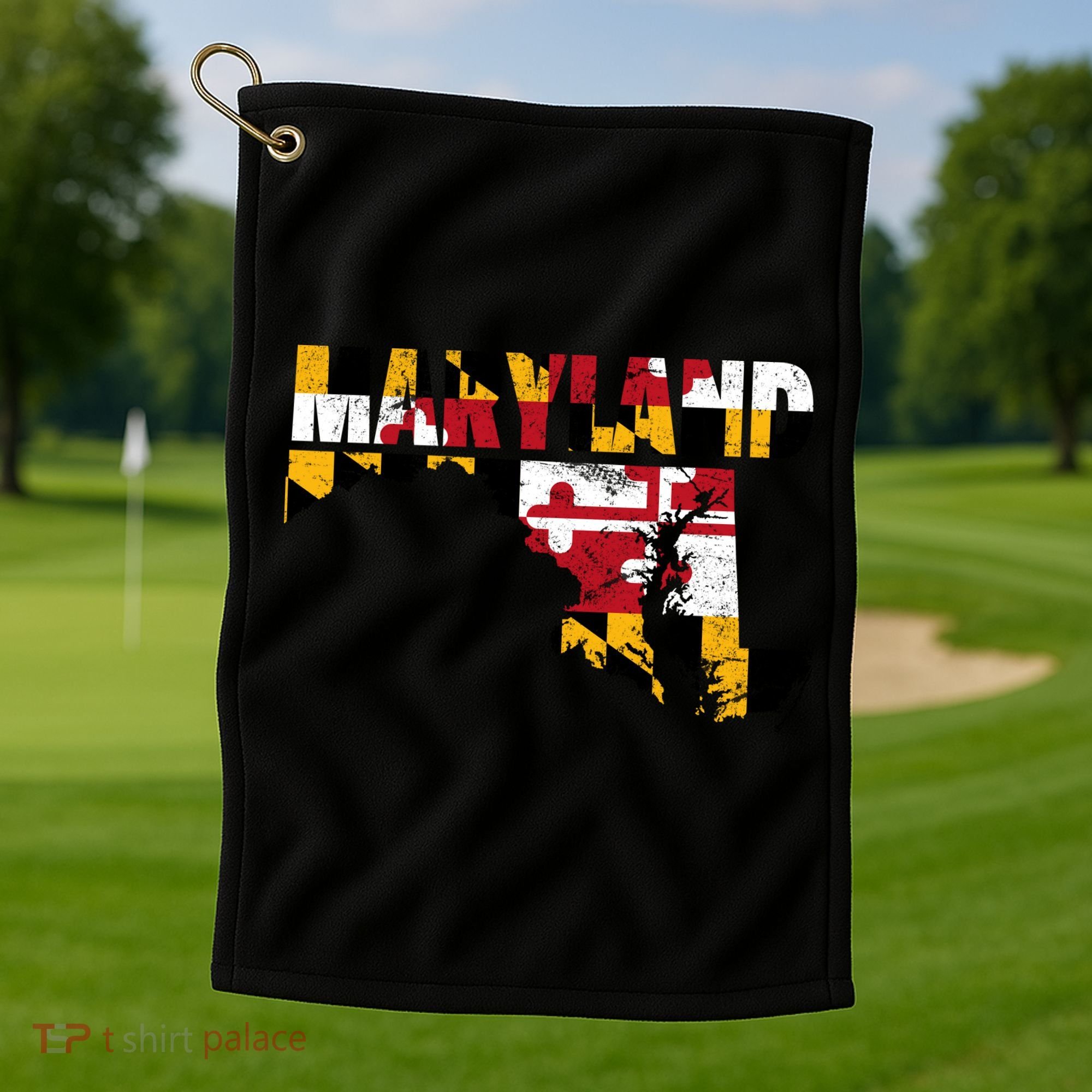 Maryland State Flag Golf Towel