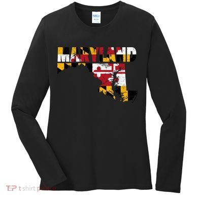 Maryland State Flag Women's Long Sleeve Shirt