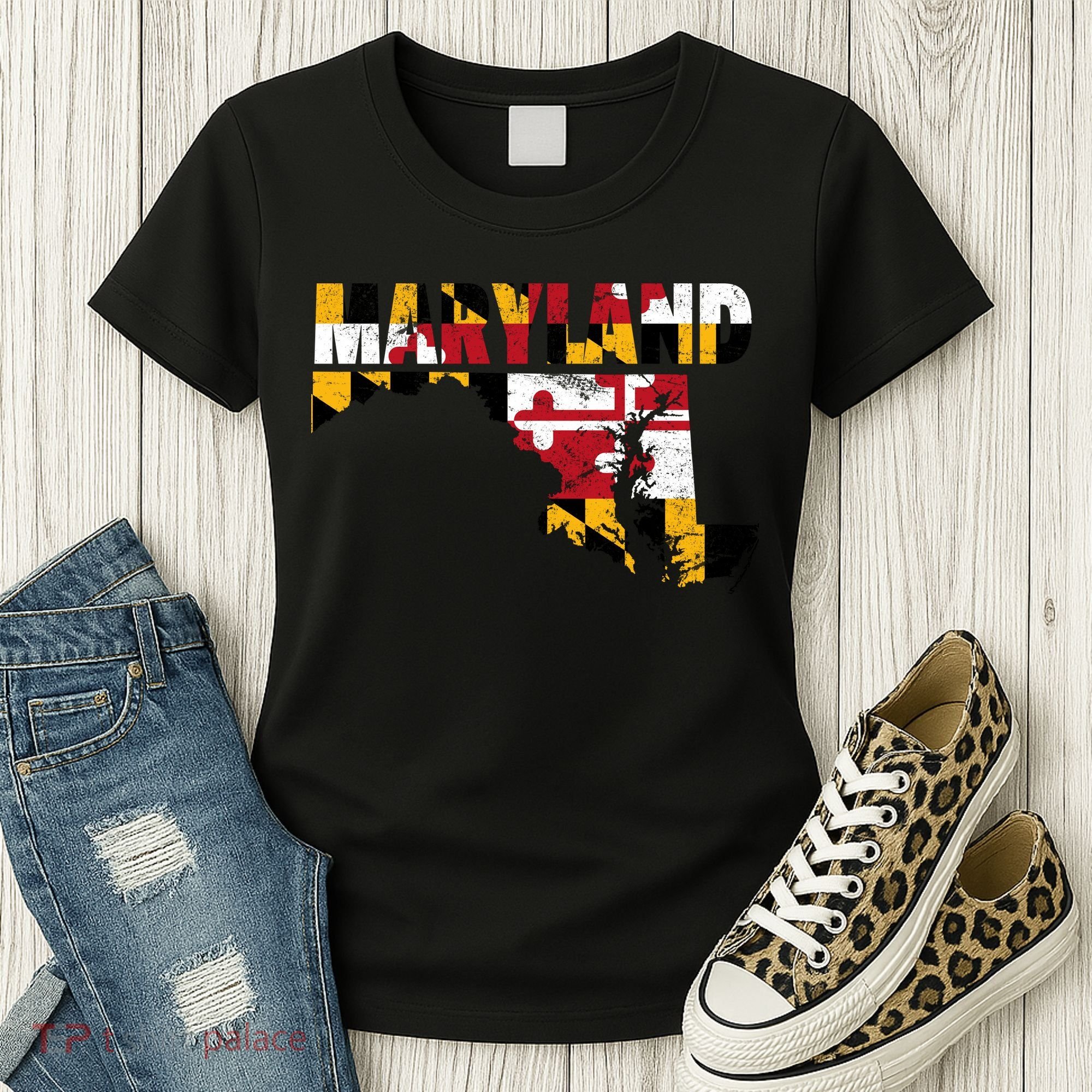 Maryland State Flag Women's T-Shirt