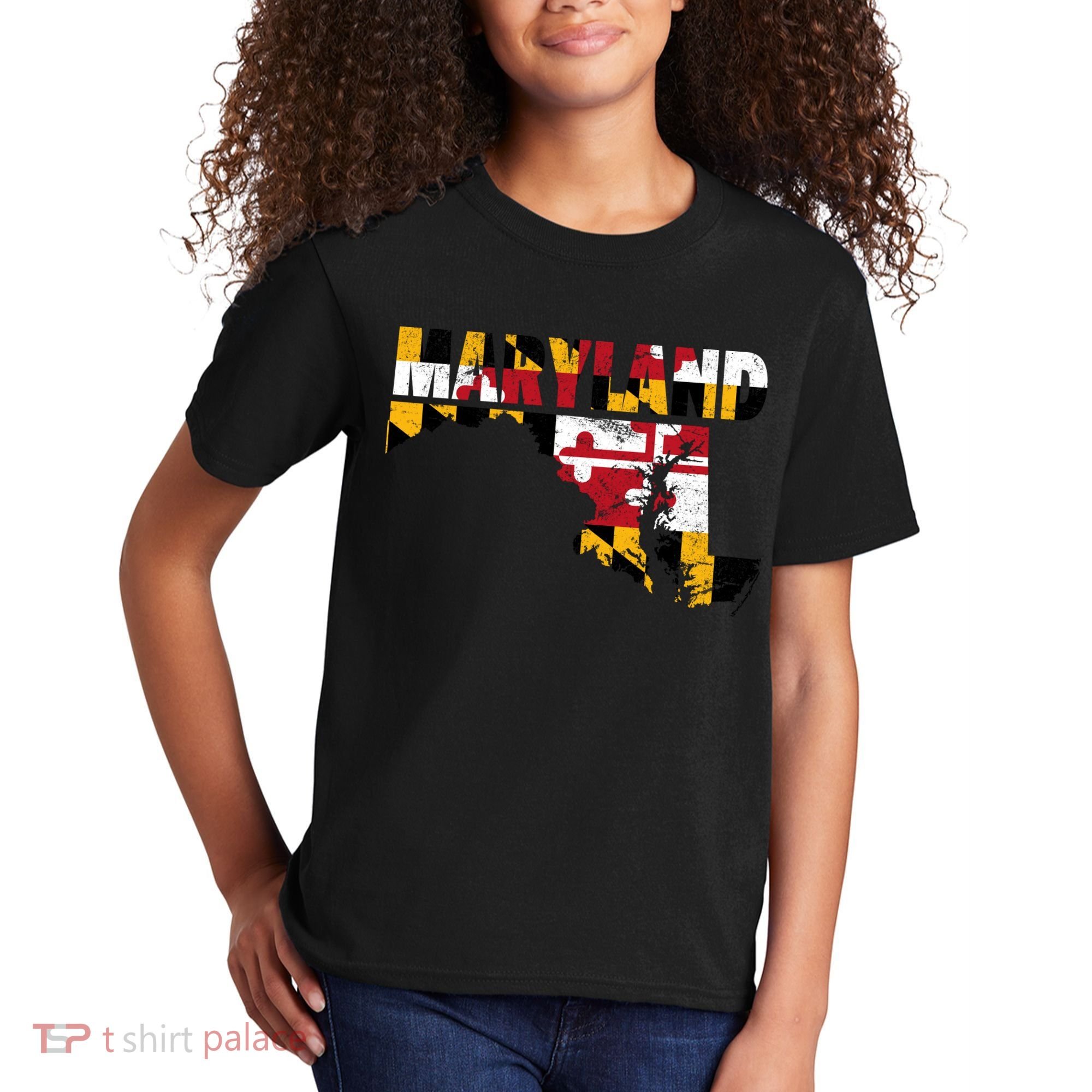 Maryland State Flag Kids T-Shirt