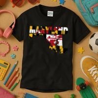 Maryland State Flag Kids T-Shirt thumb 3