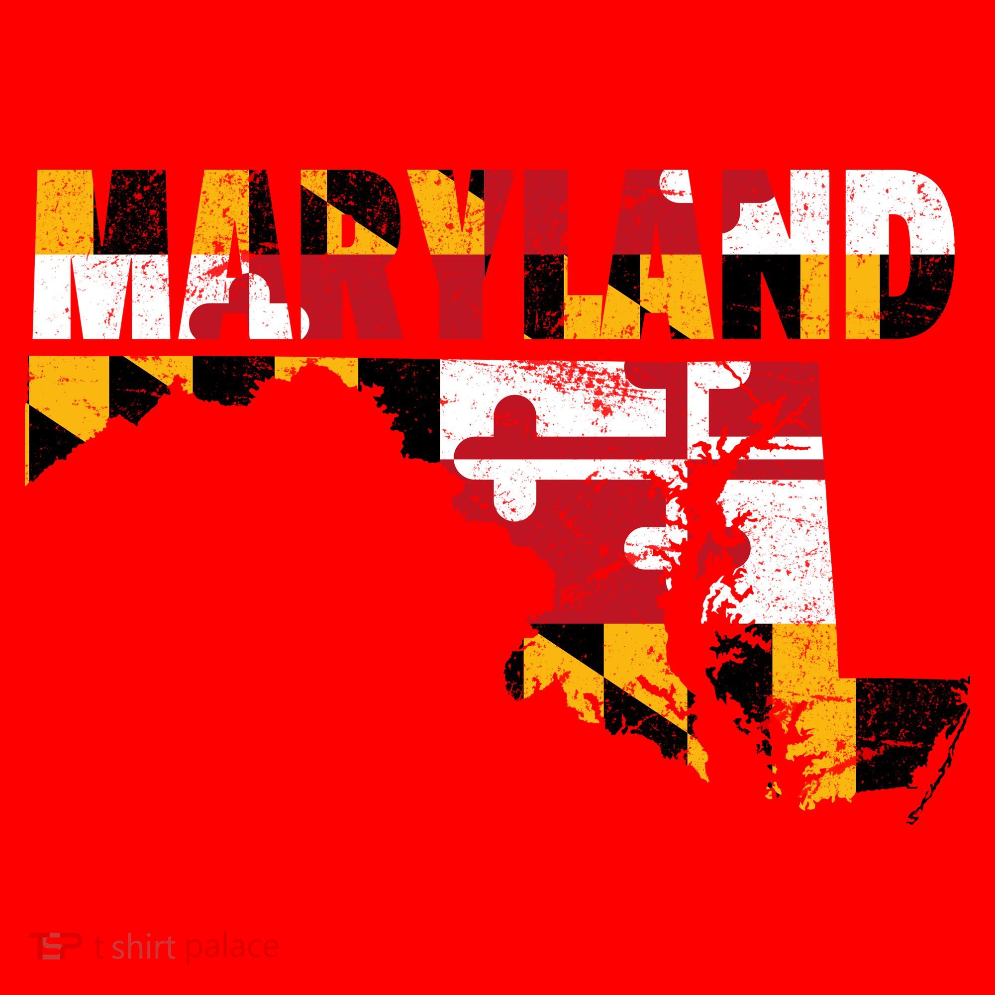Maryland State Flag Santa Hat