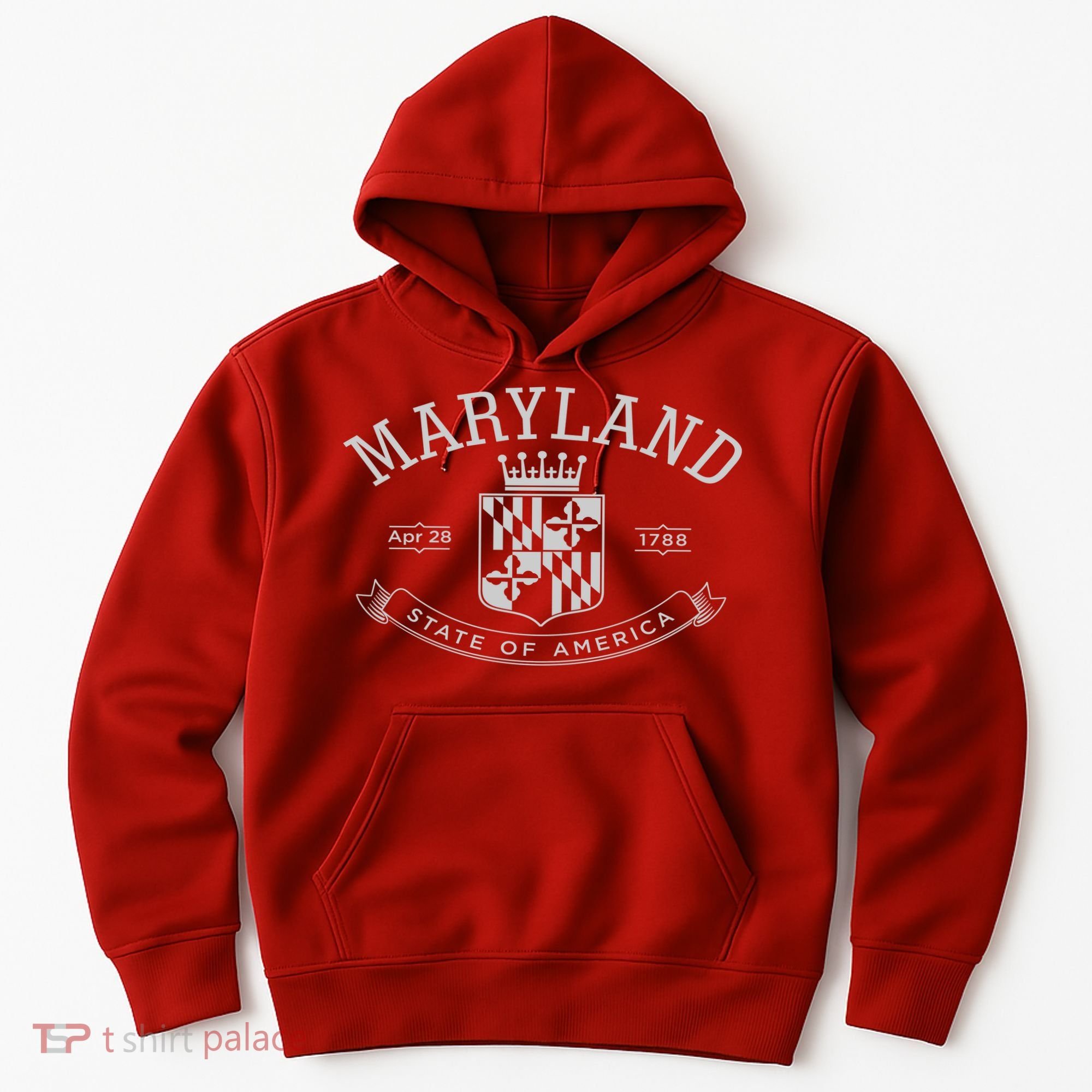 Maryland Stylized Emblem EST 1788 State of America Hoodie