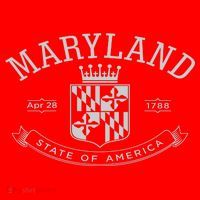 Maryland Stylized Emblem EST 1788 State of America T-Shirt thumb 7