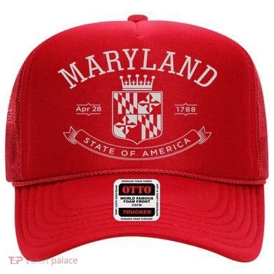 Maryland Stylized Emblem EST 1788 State of America Hat