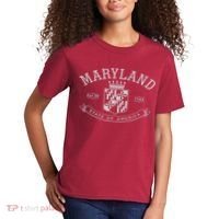 Maryland Stylized Emblem EST 1788 State of America Kids T-Shirt thumb 2