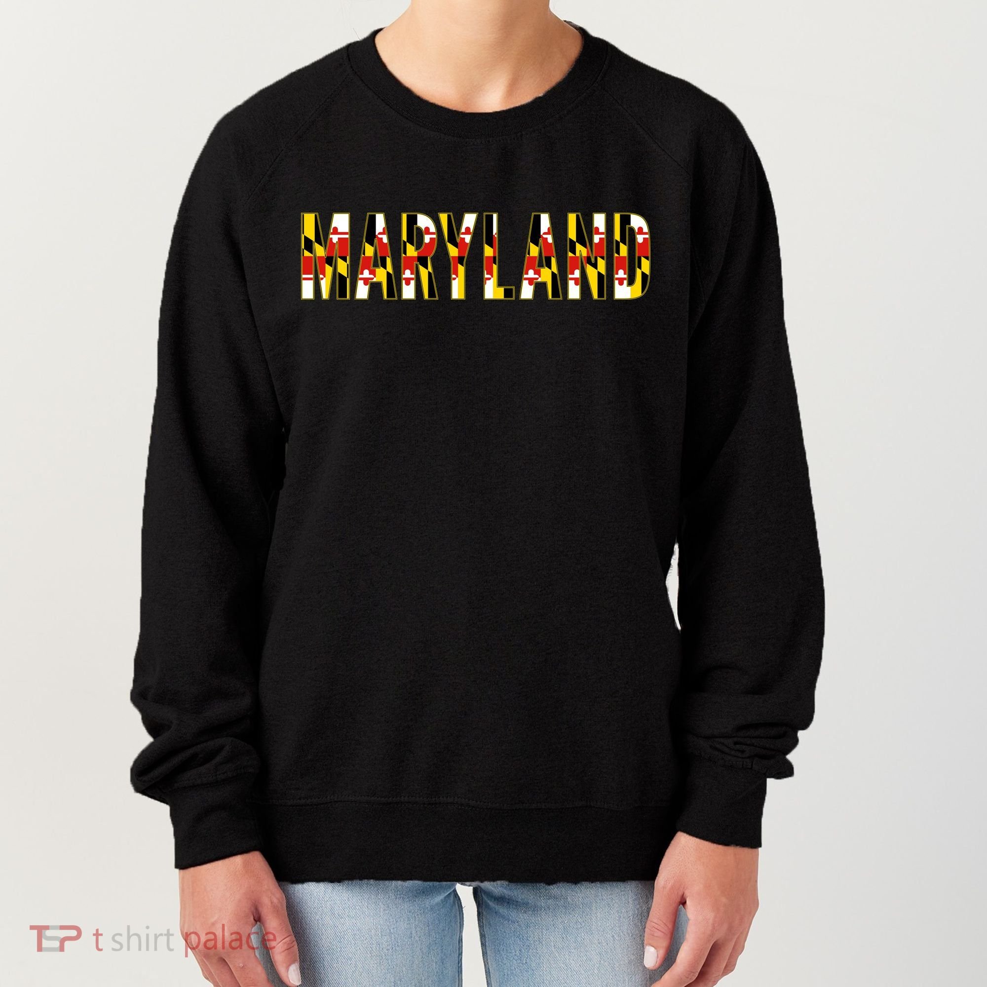 Maryland Word Flag Women's Sweatshirt