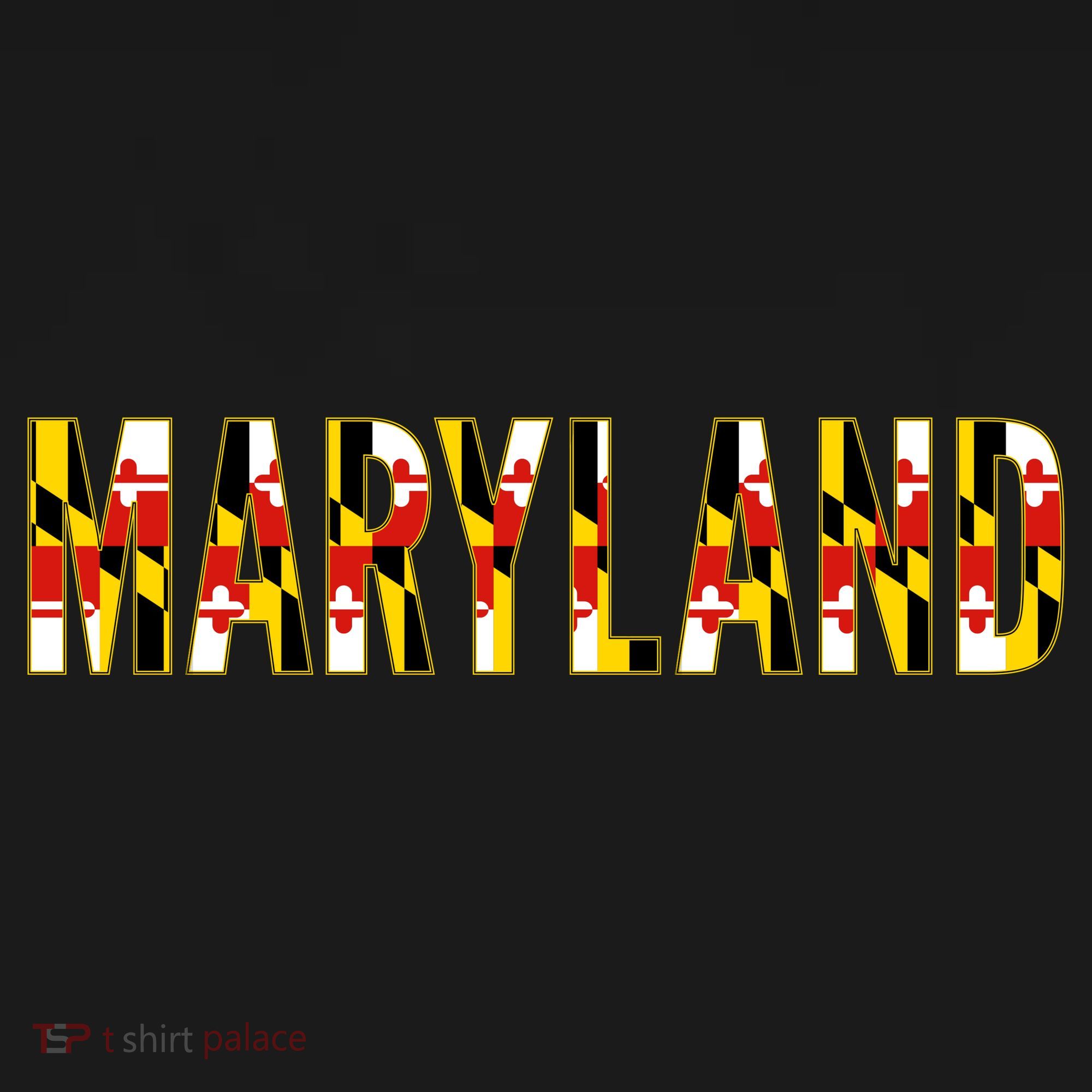 Maryland Word Flag Pajama Set