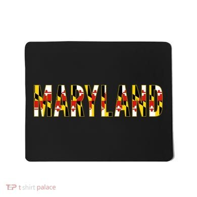 Maryland Word Flag Mousepad