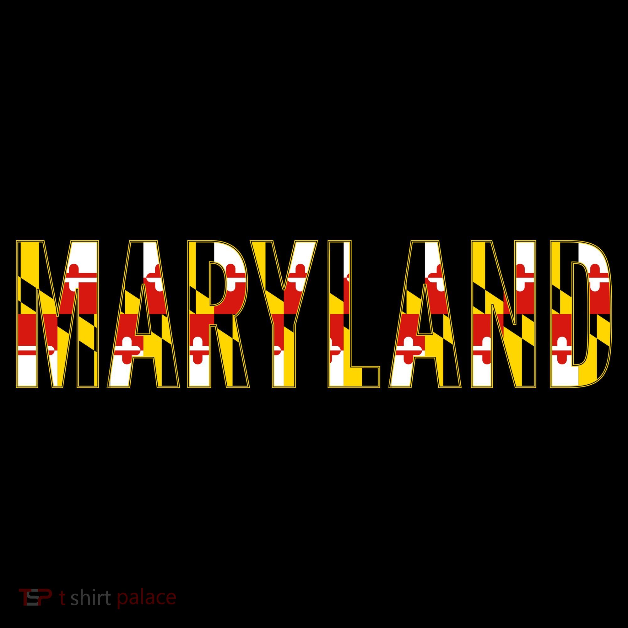 Maryland Word Flag Toddler Hoodie