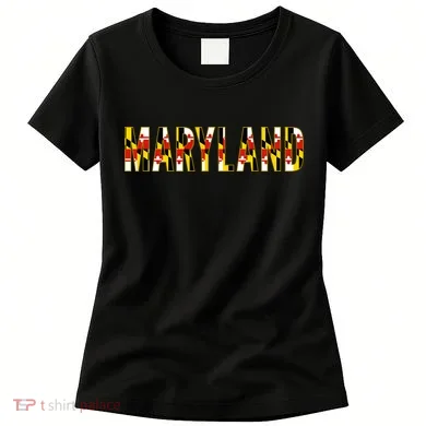 Maryland Word Flag Women's T-Shirt